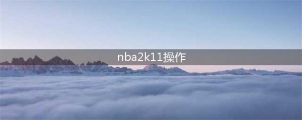 《nba2k11》新手键盘操作介绍 键盘基本操作攻略解析(nba2k11操作)