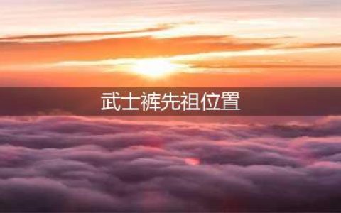 《光遇》武士裤先祖位置在哪