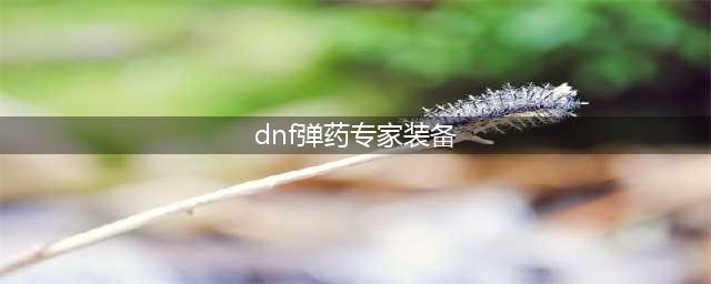 DNF110级机械战神男弹药专家毕业装备推荐(dnf弹药专家装备)