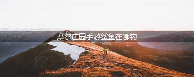 《摩尔庄园手游》鲨鱼钓取地点汇总 鲨鱼在哪里钓