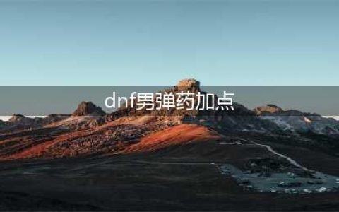 《DNF》男弹药专家110级刷图加点详解(dnf男弹药加点)