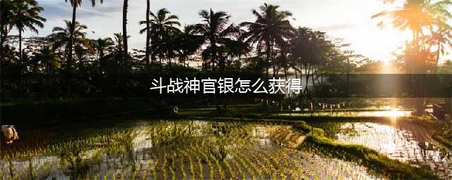 斗战神官银怎么获得 官银获取攻略(斗战神官银怎么获得)