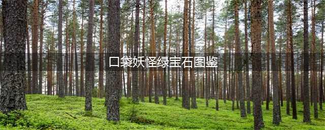 《口袋妖怪究极绿宝石5.3》全代精灵图鉴汇总(口袋妖怪绿宝石图鉴)