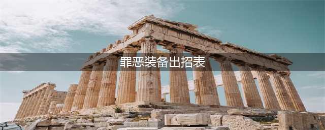 《罪恶装备启示者2》全角色出招表一览 人物出招表大全