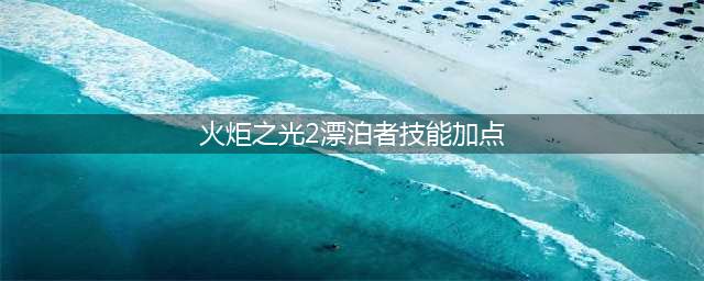 如何给火炬之光2漂泊者加点 漂泊者加点攻略(火炬之光2漂泊者技能加点)