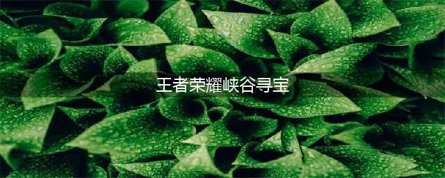 《王者荣耀》峡谷寻宝怎么玩 峡谷寻宝玩法详解