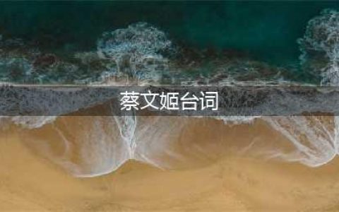 《三国杀》蔡文姬台词汇总一览 蔡文姬台词有哪些(蔡文姬台词)