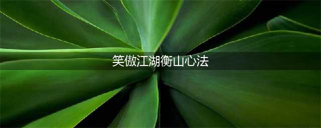 《新笑傲江湖》手游恒山心法属性介绍 恒山心法加点推荐(笑傲江湖衡山心法)