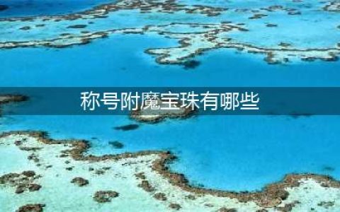 dnf100级称号附魔宝珠有哪些(称号附魔宝珠有哪些)