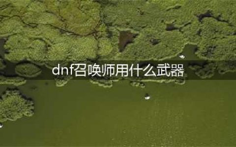 DNF召唤师用什么武器好(dnf召唤师用什么武器)