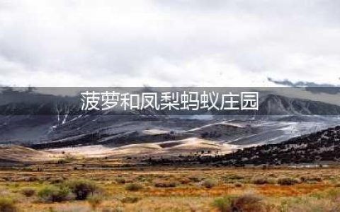 《蚂蚁》菠萝和凤梨是同一种水果吗 庄园9月8日答案最新(菠萝和凤梨蚂蚁庄园)