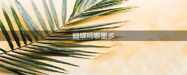 《阴阳师》蝴蝶精在哪刷 蝴蝶精哪里多(蝴蝶精哪里多)
