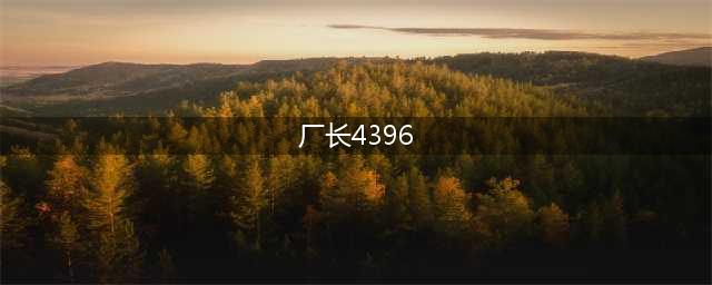厂长4396什么意思 lol厂长4396什么梗(厂长4396)