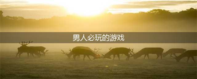 2021男生必玩的十部游戏推荐 最好玩十大男生必玩游戏排行(男人必玩的游戏)