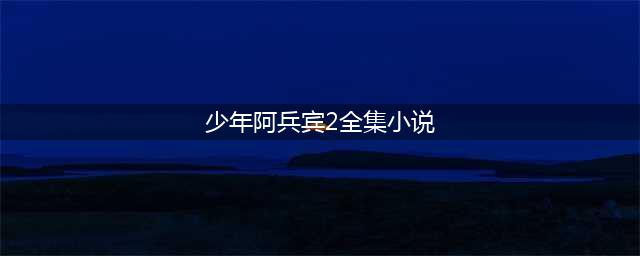 教育故事：​少年阿宾(少年阿兵宾2全集小说)