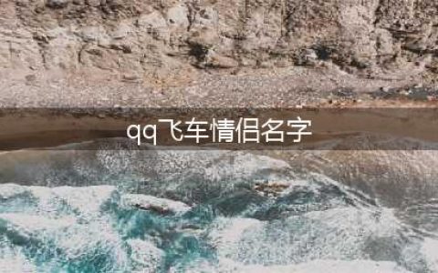 《QQ飞车手游》什么情侣名字好听 最浪漫的情侣名字大全(qq飞车情侣名字)