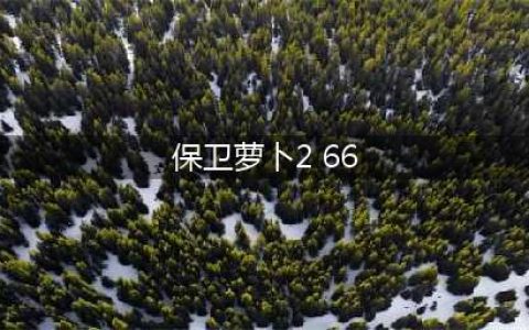 《保卫萝卜2》完整攻略图解66关(保卫萝卜2 66)