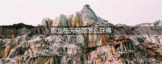 御龙在天马匹坐骑强化流程解析 强化也要注重更高的性价比