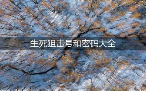 《生死狙击》永久免费送号 好号和密码大全(生死狙击号和密码大全)