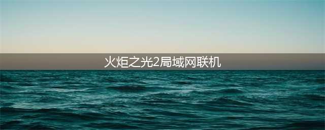《火炬之光2》如何联机 联机方法分享(火炬之光2局域网联机)
