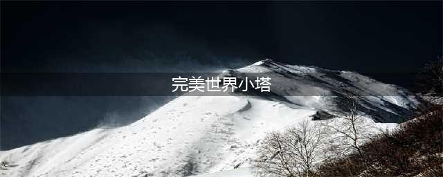 《完美世界》小塔是什么来历？神秘的小塔早已超出了武器的范畴(完美世界小塔)